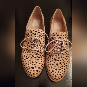 DOLCE VITA Kyle cheetah print calf hair oxfords